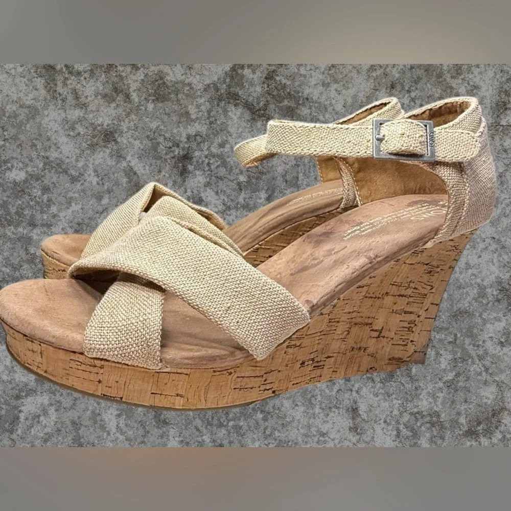 TOMS Sienna wedge sandals